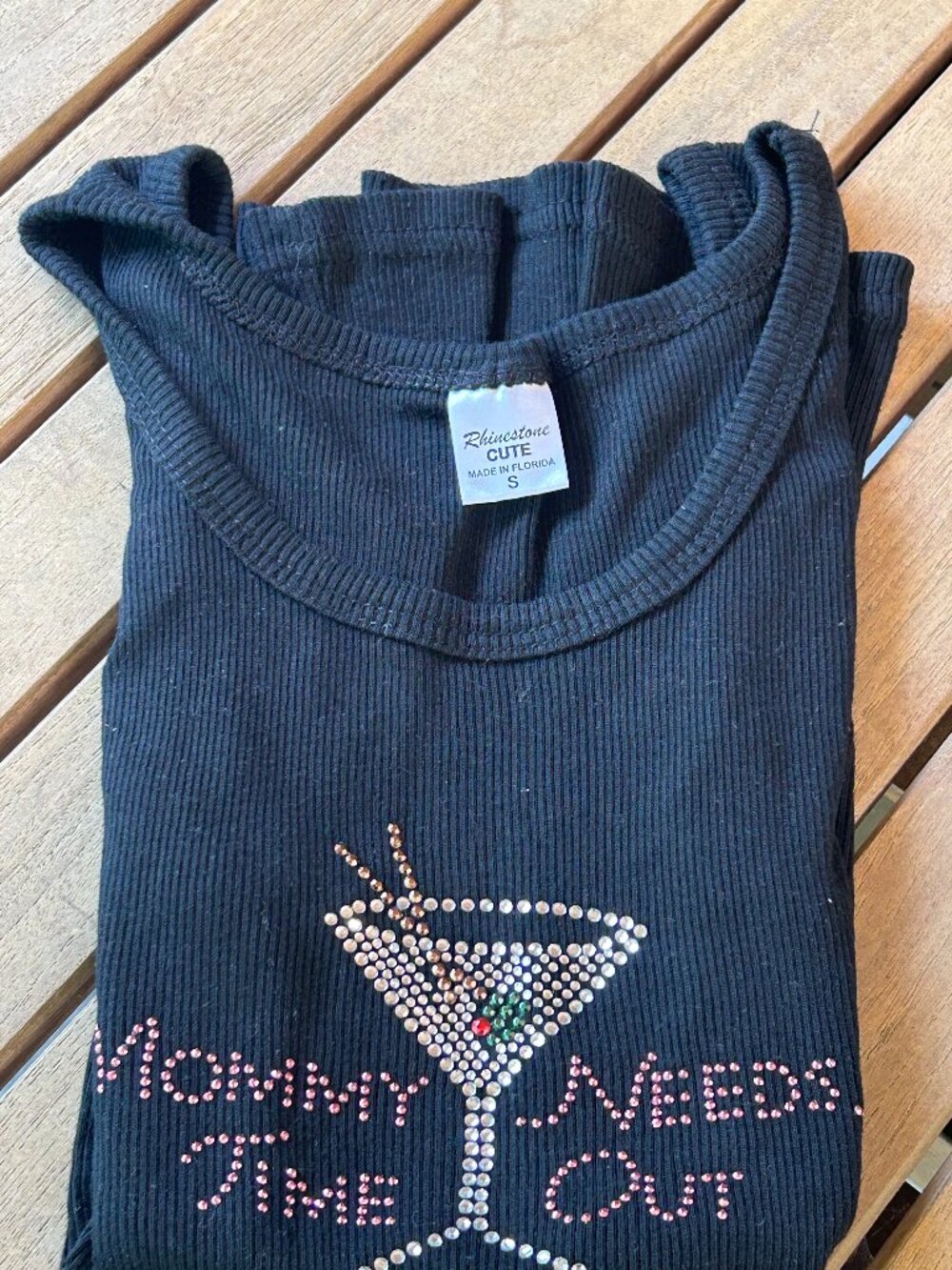 Ladies Rhinestone Cute Halter Top – Small - Picture 3 of 7